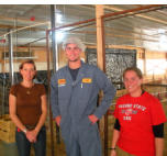 Dr. Michelle Ganci, Shane and Erica, at CalState Fresno